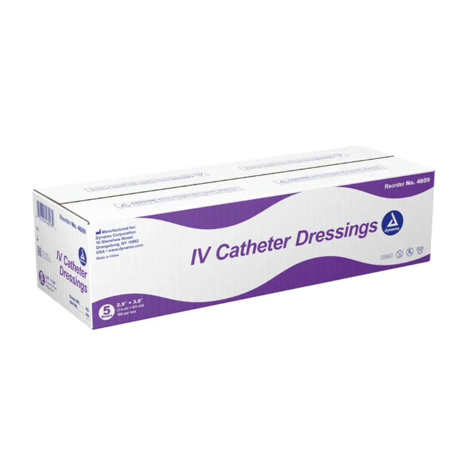 Dynarex® IV Catheter Dressing, Sterile, 2.9" x 3.8" BX/100