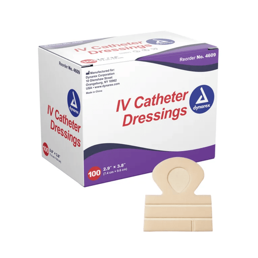 Dynarex® IV Catheter Dressing, Sterile, 2.9" x 3.8" BX/100