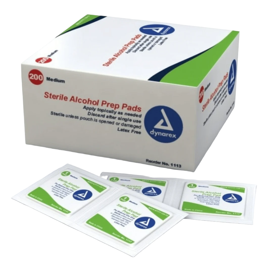 Dynarex® Sterile Alcohol Prep Pads