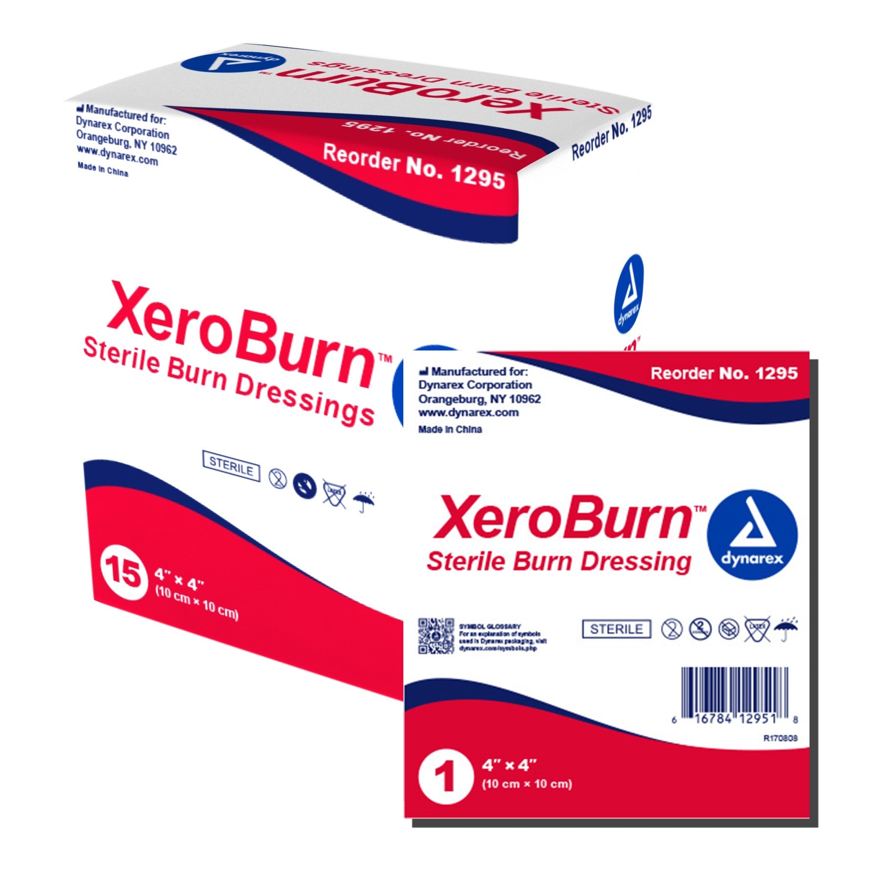 Dynarex® XeroBurn™ Sterile Burn Dressing 4X4