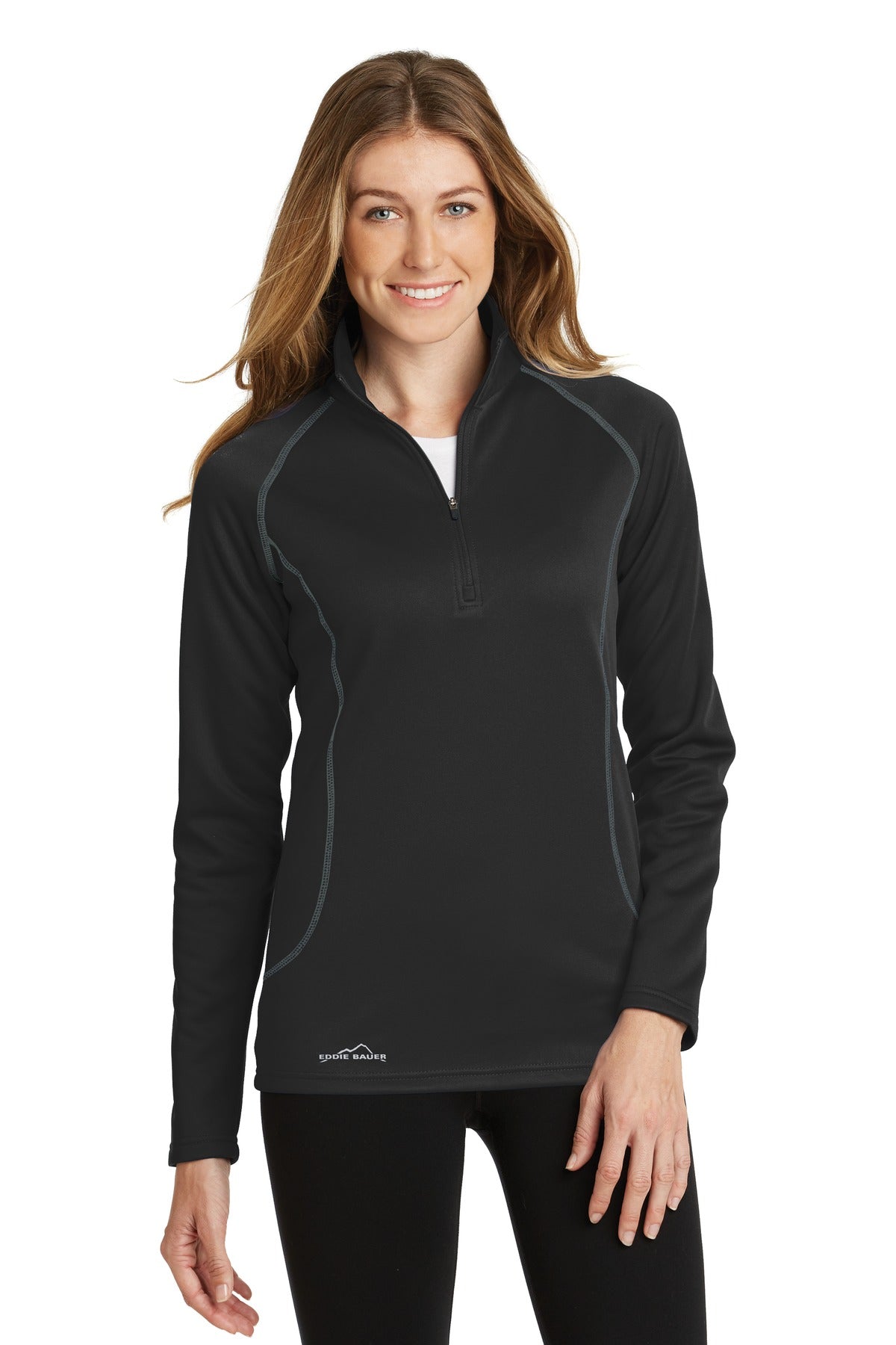 Eddie Bauer- Eddie Bauer® Women's Smooth Fleece 1/2-Zip. EB237-Medtech- 1