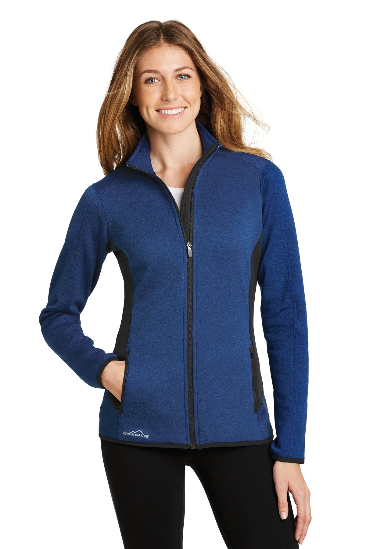 Eddie Bauer- Eddie Bauer® Women's Full-Zip Heather Stretch Fleece Jacket. EB239-Medtech- 1