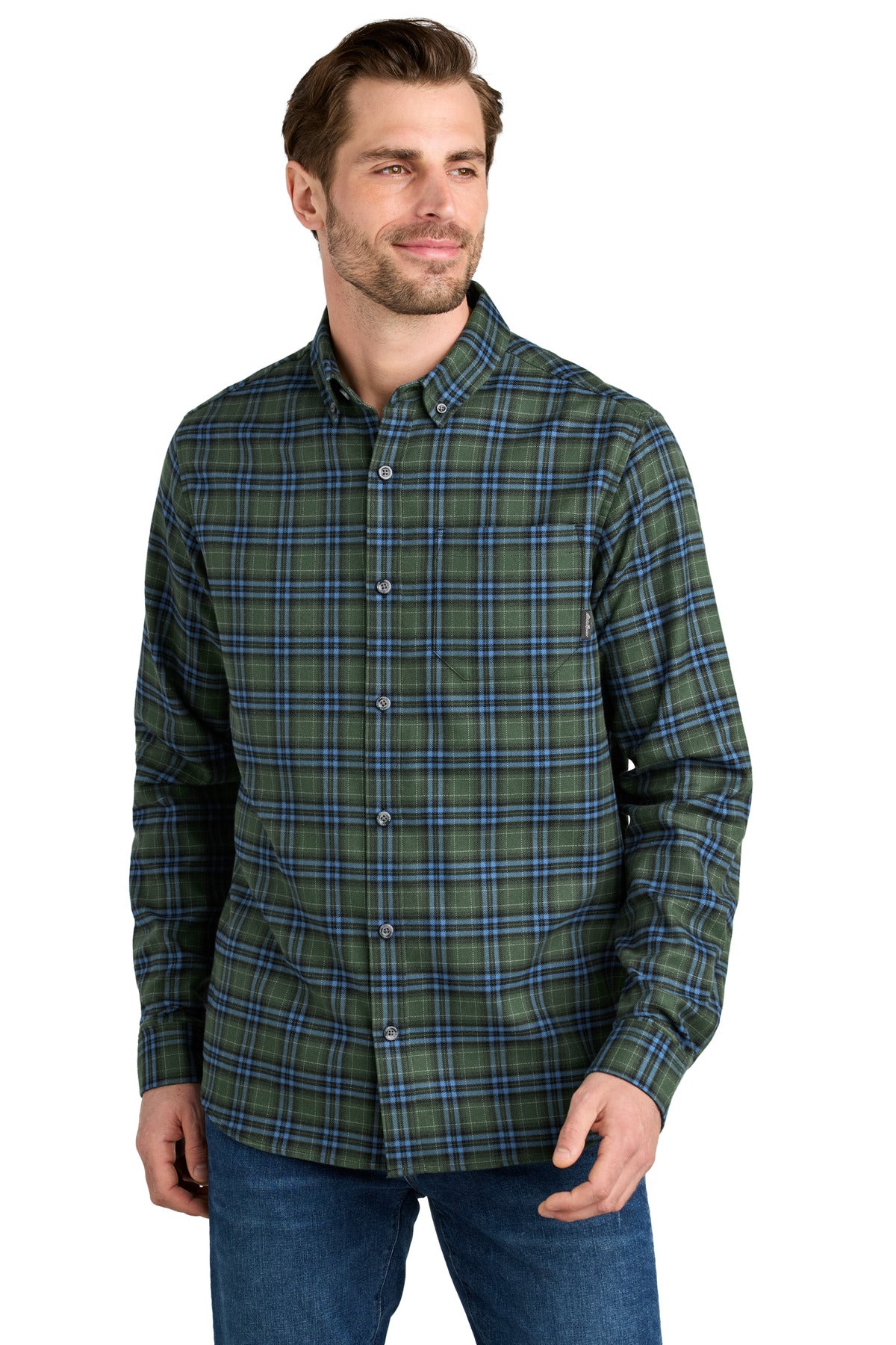 Eddie Bauer- Eddie Bauer® Long Sleeve Favorite Flannel Plaid Shirt EB610-Medtech- 4