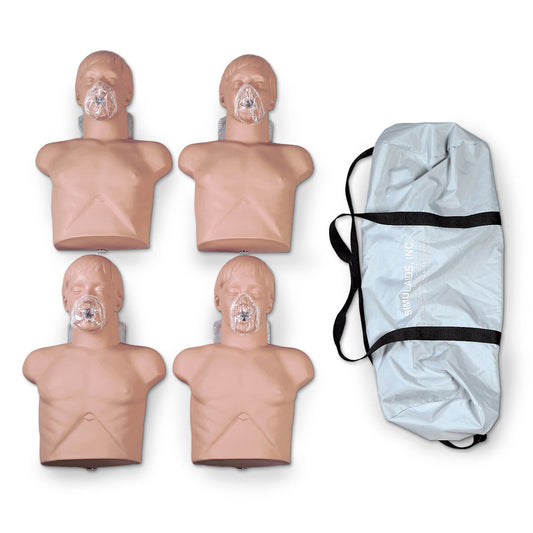  Nasco Healthcare-Economy Adult Sani Manikin 4 Pack With Carry Bag-MedTech-1