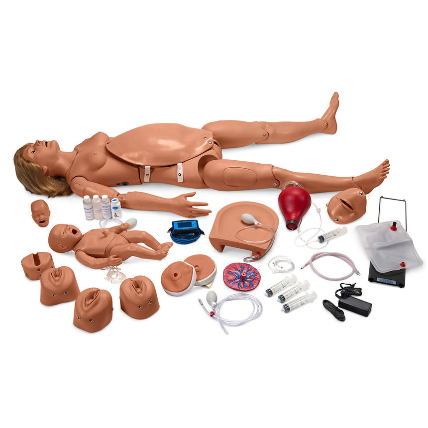  Nasco Healthcare-Gaumard® NOELLE® Maternal and Neonatal Birthing Simulator with PEDI® Blue Neonate-MedTech-2