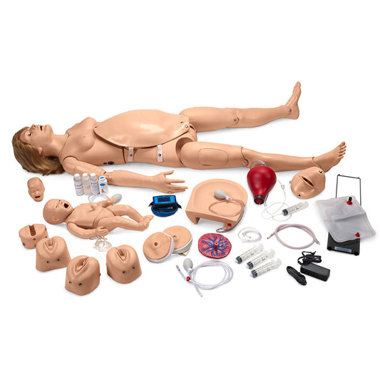  Nasco Healthcare-Gaumard® NOELLE® Maternal and Neonatal Birthing Simulator with PEDI® Blue Neonate-MedTech-1