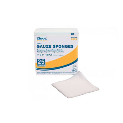 Gauze Sponge Sterile 2's, 4x4, - 24/Case