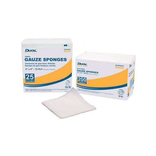 Gauze Sponge Sterile 2's, 4x4, - 24/Case