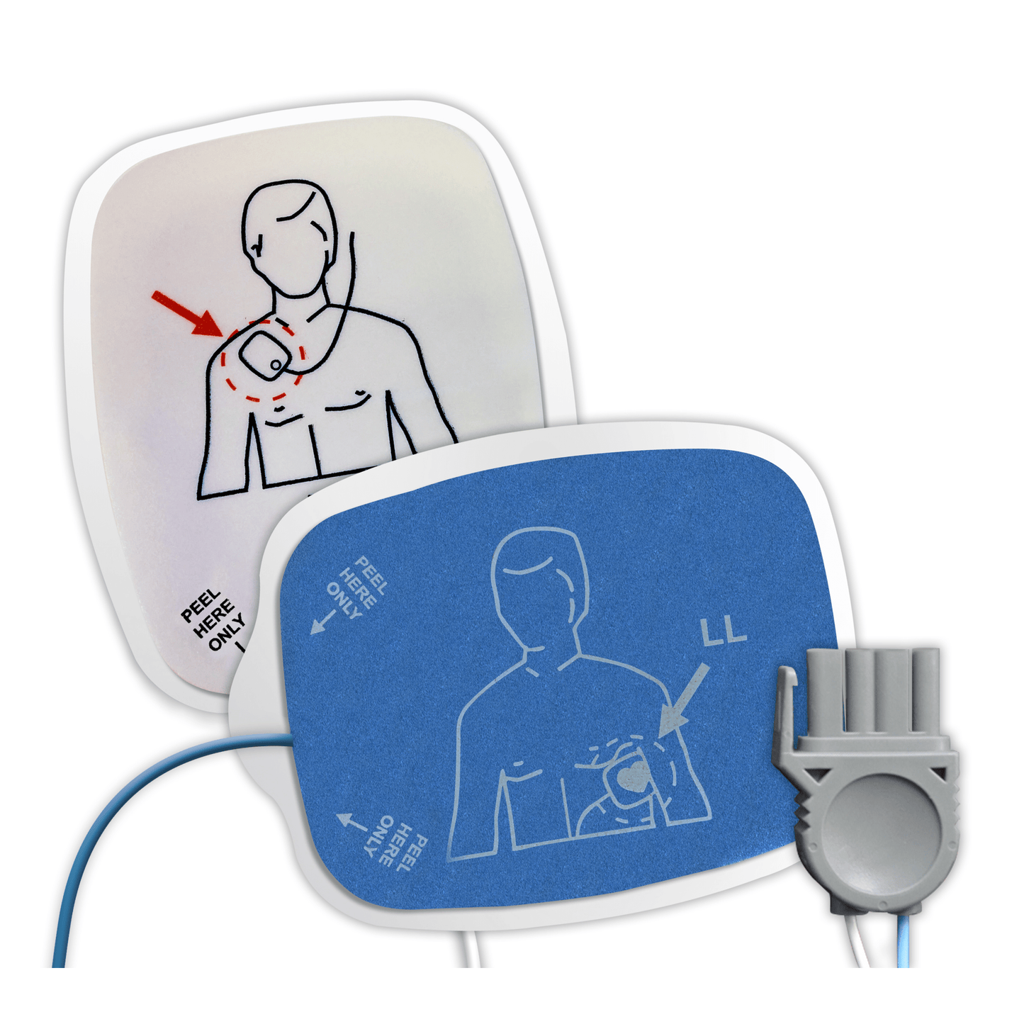 Heart Sync® LIFEPAK® Multi-Function Defibrillator Pads, Leads In, Adult / Child 1 Pair