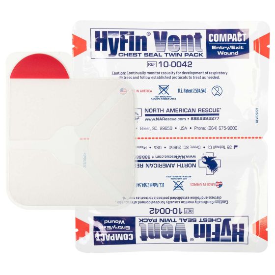 HyFin® Vent Compact Chest Seal Twin Pack