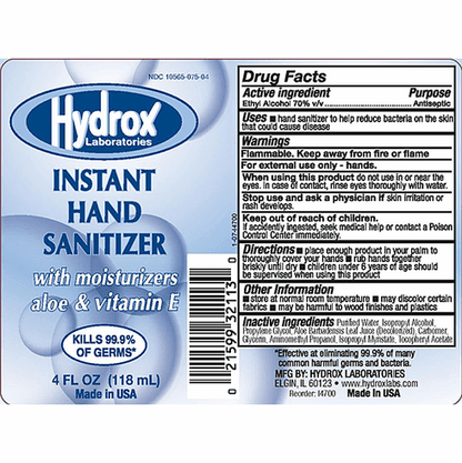 Hydrox Hand Sanitizer Unscented