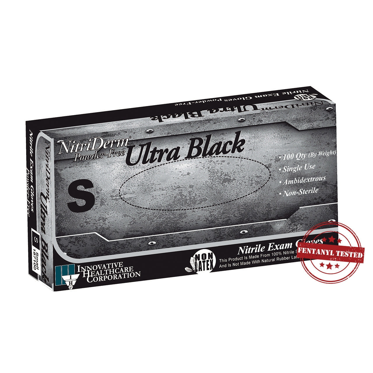 Innovative Health NitriDerm® Ultra Black™ Nitrile Exam Gloves