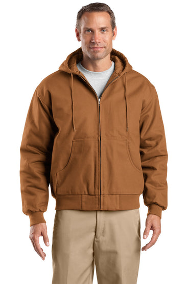 CornerStone- CornerStone® Tall Duck Cloth Hooded Work Jacket. TLJ763H-Medtech- 2