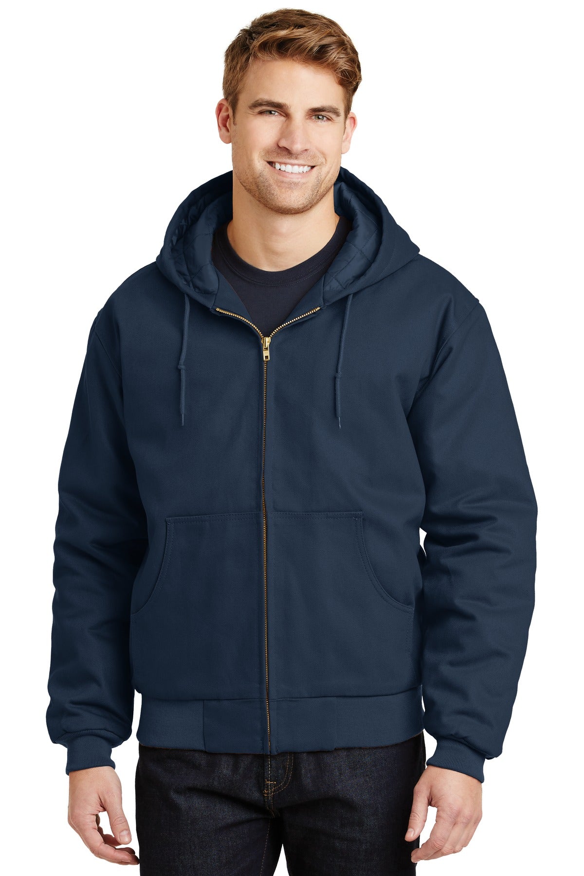 CornerStone- CornerStone® - Duck Cloth Hooded Work Jacket. J763H-Medtech- 4