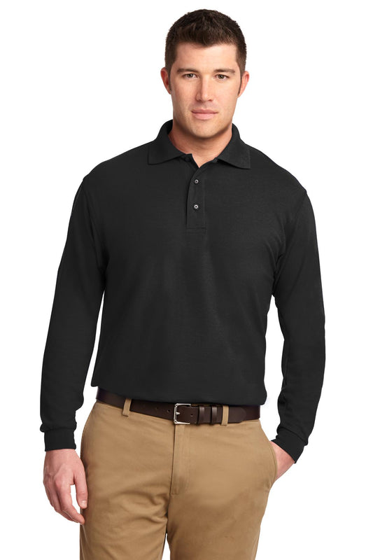 Port Authority- Port Authority® Silk Touch™ Long Sleeve Polo. K500LS-Medtech- 1