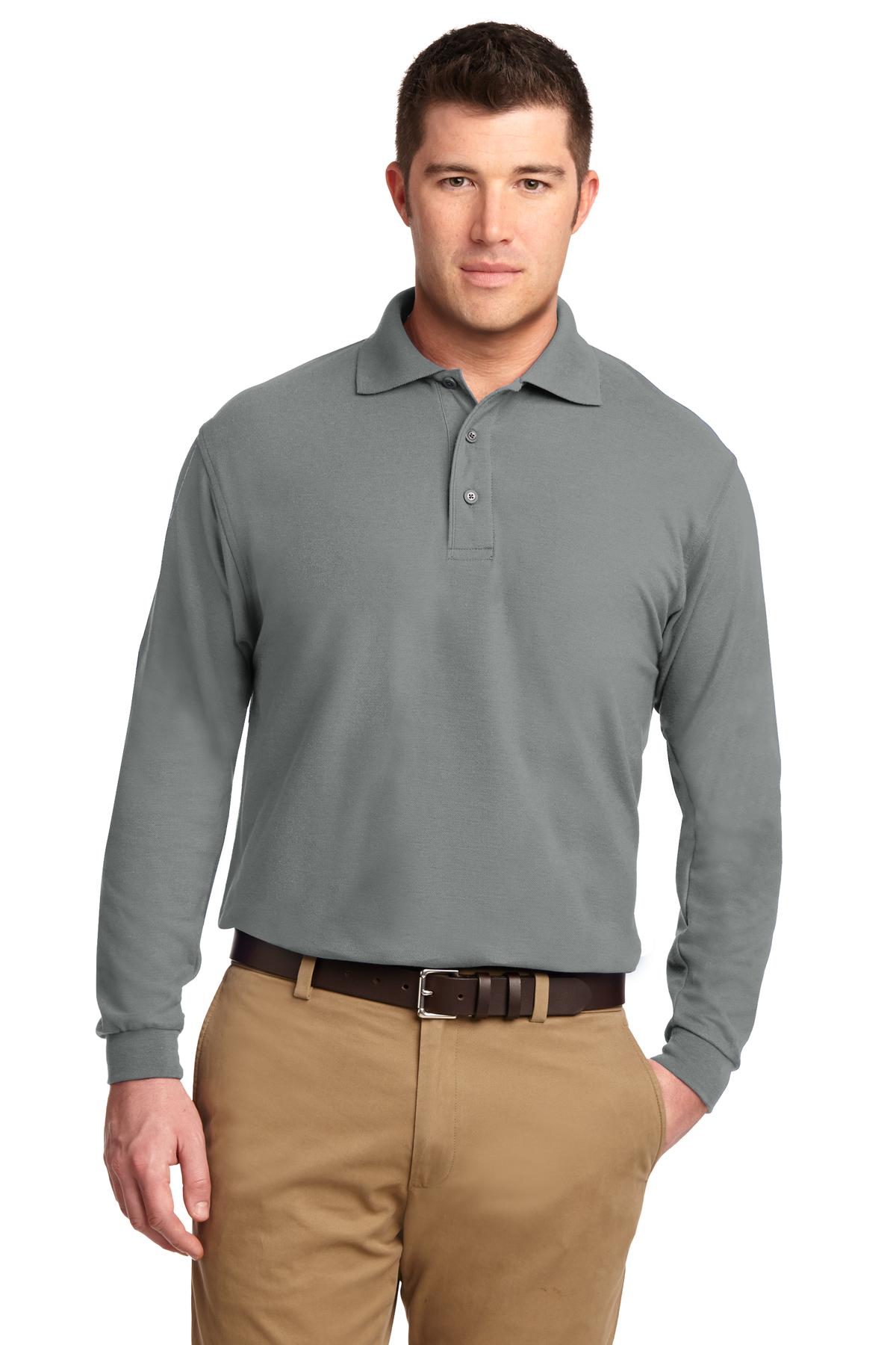 Port Authority- Port Authority® Silk Touch™ Long Sleeve Polo. K500LS-Medtech- 3