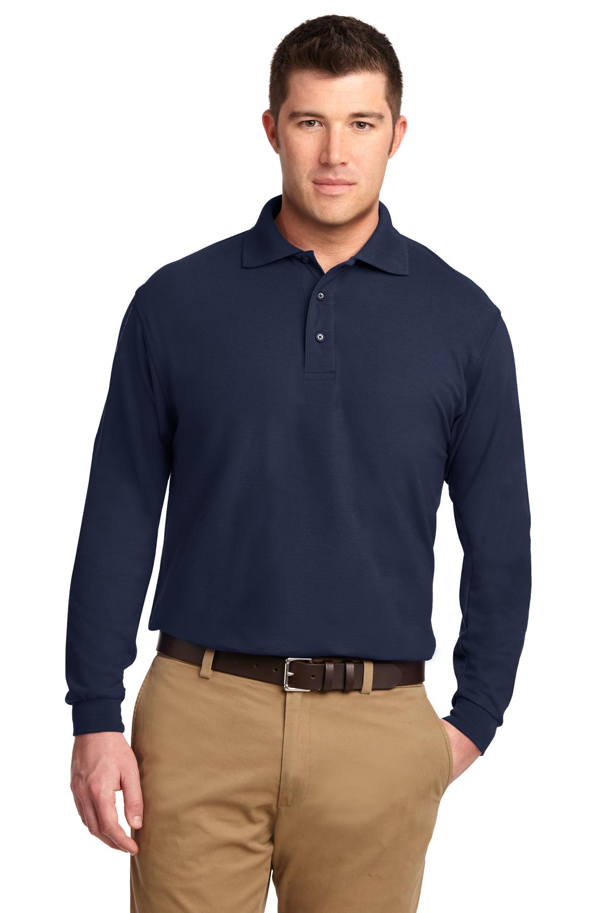 Port Authority- Port Authority® Silk Touch™ Long Sleeve Polo. K500LS-Medtech- 5