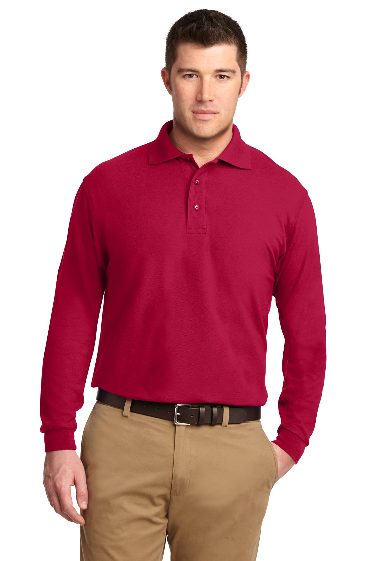 Port Authority- Port Authority® Silk Touch™ Long Sleeve Polo. K500LS-Medtech- 6