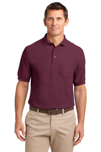 Port Authority- Port Authority® Silk Touch™ Polo with Pocket. K500P-Medtech- 2