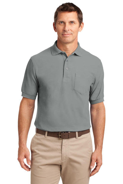 Port Authority- Port Authority® Silk Touch™ Polo with Pocket. K500P-Medtech- 3