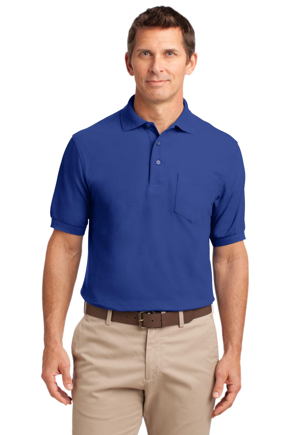 Port Authority- Port Authority® Silk Touch™ Polo with Pocket. K500P-Medtech- 7