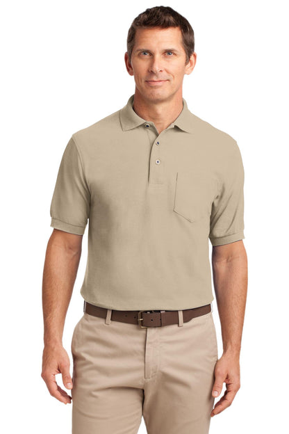 Port Authority- Port Authority® Silk Touch™ Polo with Pocket. K500P-Medtech- 8