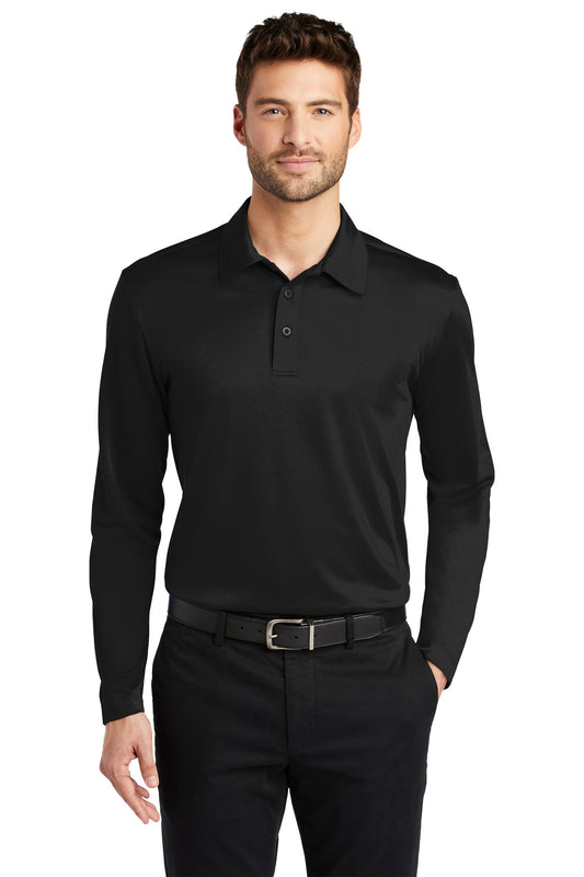 Port Authority- Port Authority® Silk Touch™ Performance Long Sleeve Polo. K540LS-Medtech- 1