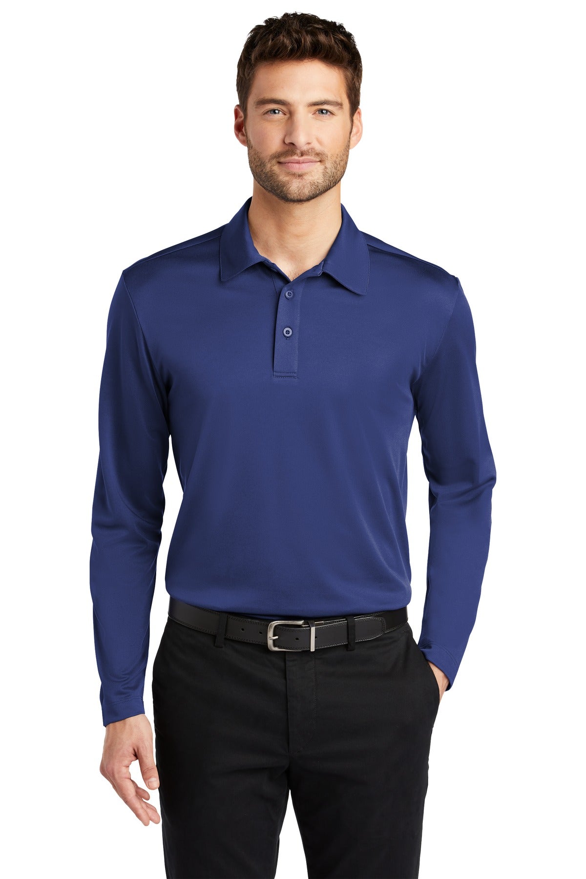 Port Authority- Port Authority® Silk Touch™ Performance Long Sleeve Polo. K540LS-Medtech- 6