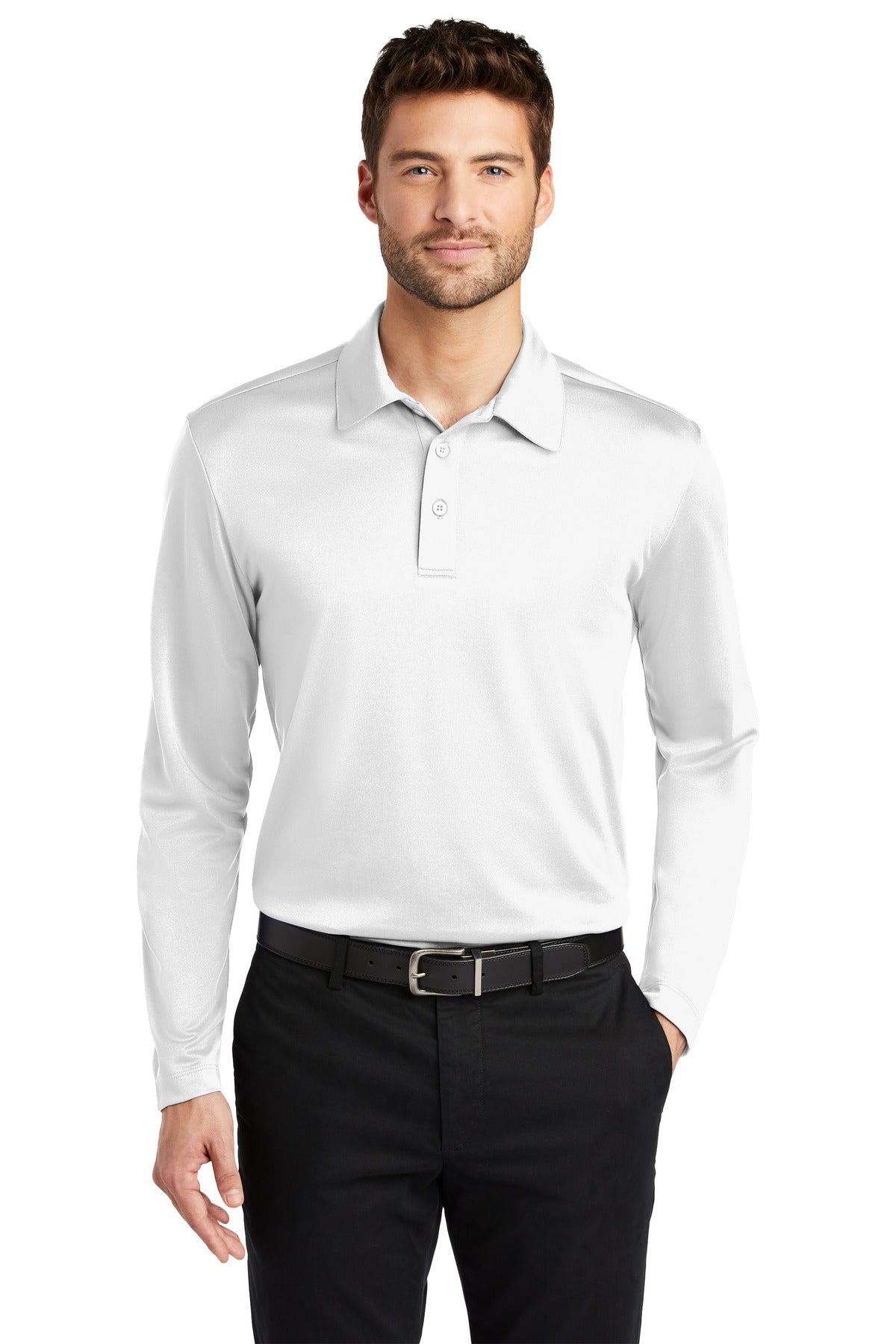 Port Authority- Port Authority® Silk Touch™ Performance Long Sleeve Polo. K540LS-Medtech- 8