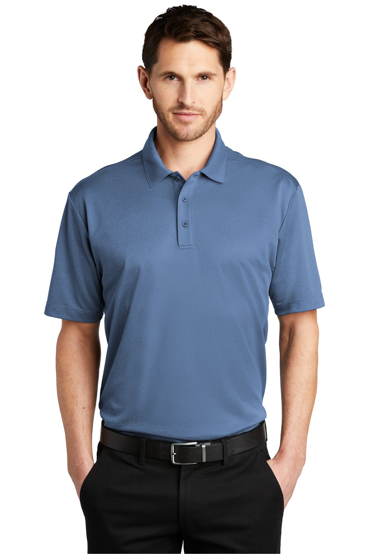 Port Authority- Port Authority ® Heathered Silk Touch ™ Performance Polo. K542-Medtech- 4