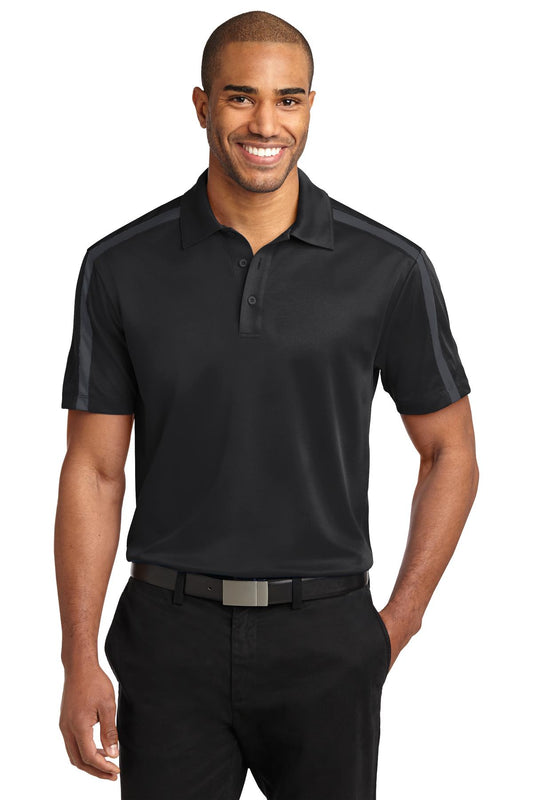 Port Authority- Port Authority® Silk Touch™ Performance Colorblock Stripe Polo. K547-Medtech- 1