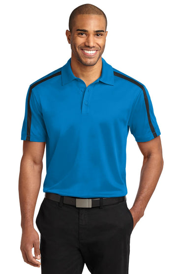 Port Authority- Port Authority® Silk Touch™ Performance Colorblock Stripe Polo. K547-Medtech- 2