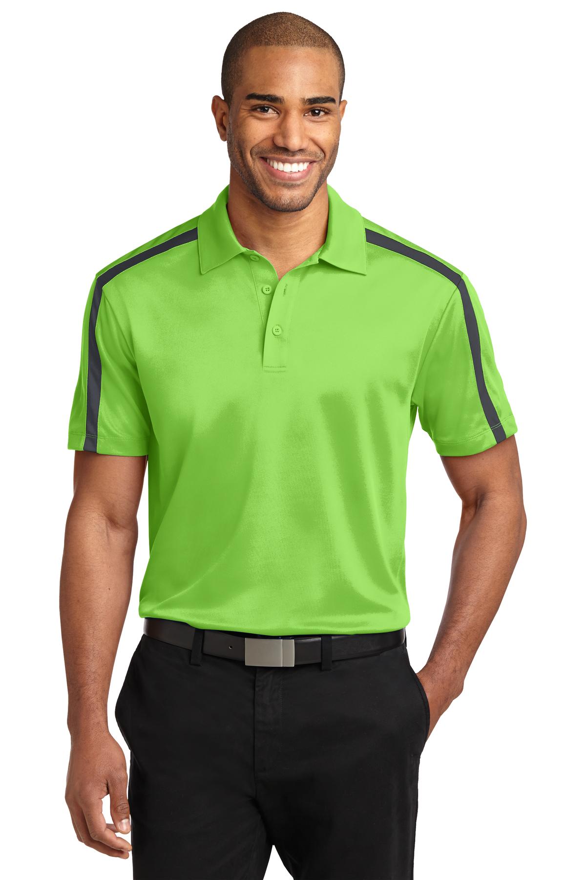 Port Authority- Port Authority® Silk Touch™ Performance Colorblock Stripe Polo. K547-Medtech- 3