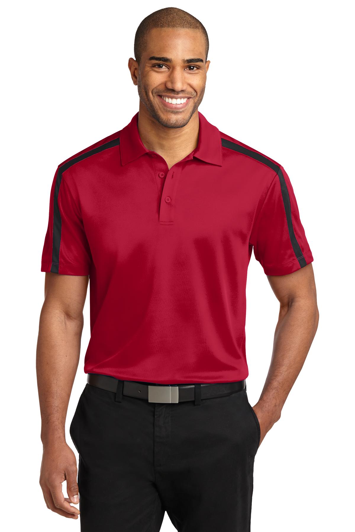 Port Authority- Port Authority® Silk Touch™ Performance Colorblock Stripe Polo. K547-Medtech- 5