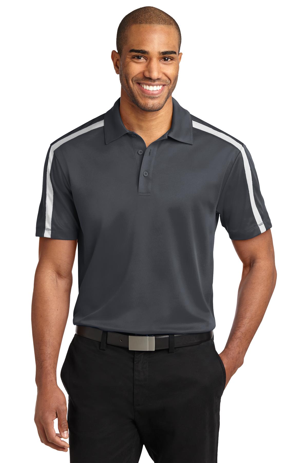 Port Authority- Port Authority® Silk Touch™ Performance Colorblock Stripe Polo. K547-Medtech- 6