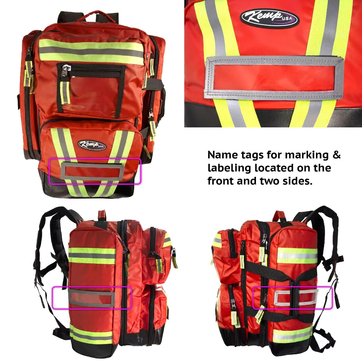 Kemp USA Tarpaulin Fluid-Resistant Ultimate EMS Backpack