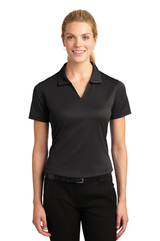 Sport-Tek- Sport-Tek® Women's Dri-Mesh® V-Neck Polo. L469-Medtech- 1