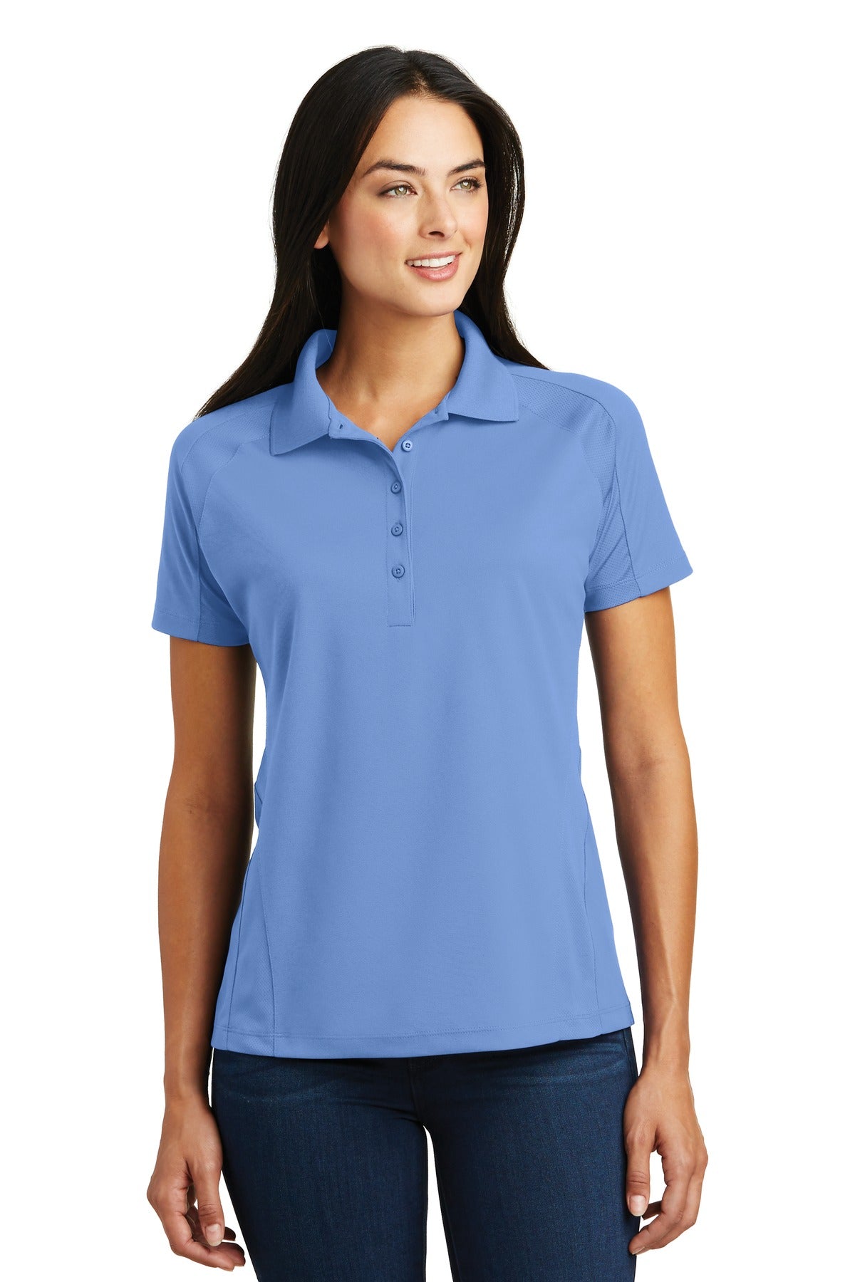 Sport-Tek- Sport-Tek® Women's Dri-Mesh® Pro Polo. L474-Medtech- 2