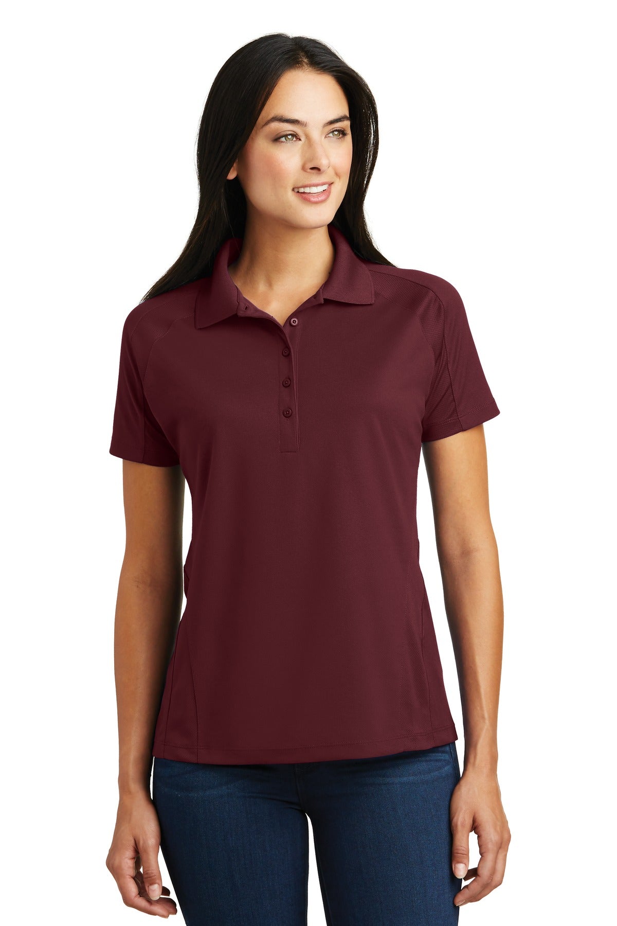 Sport-Tek- Sport-Tek® Women's Dri-Mesh® Pro Polo. L474-Medtech- 5