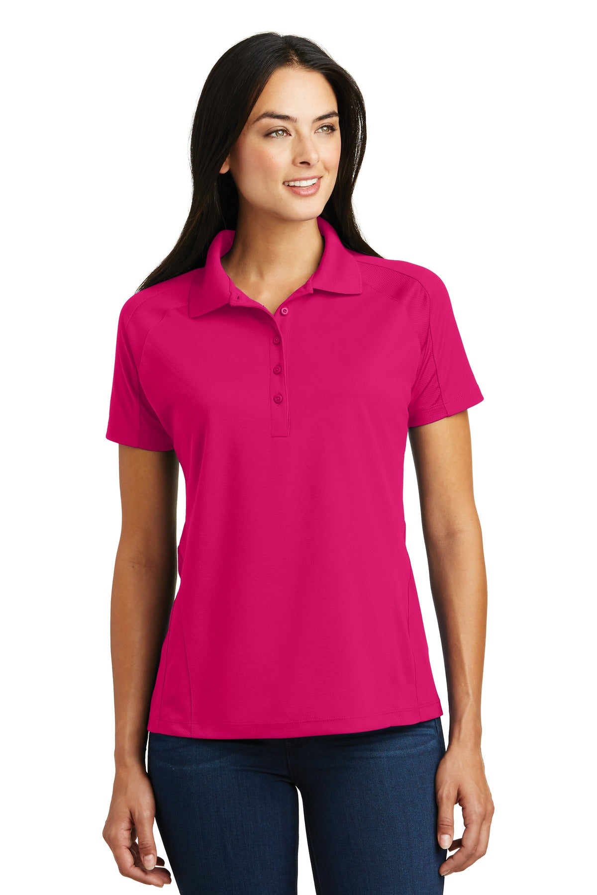 Sport-Tek- Sport-Tek® Women's Dri-Mesh® Pro Polo. L474-Medtech- 7