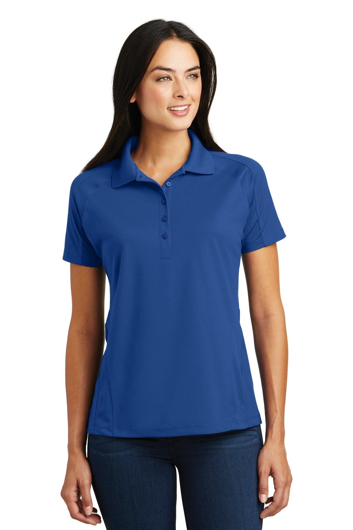 Sport-Tek- Sport-Tek® Women's Dri-Mesh® Pro Polo. L474-Medtech- 8