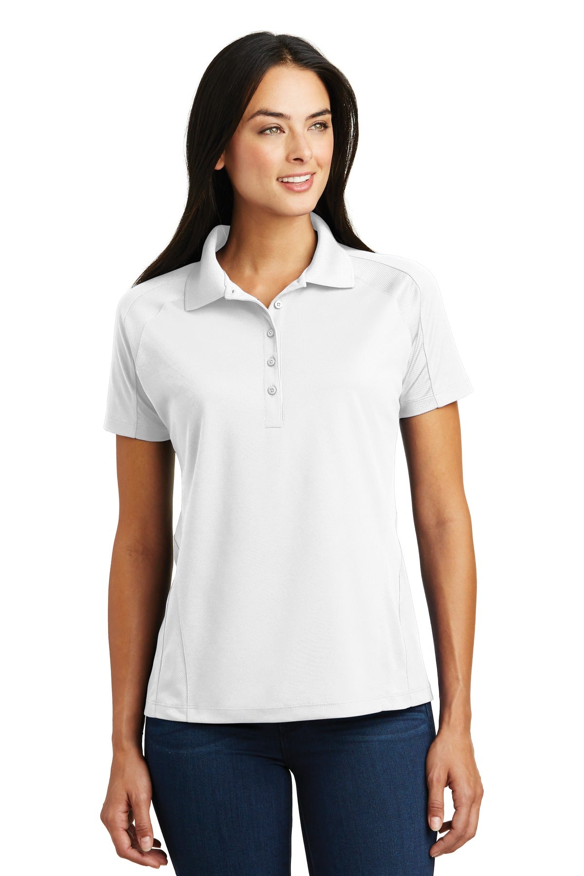 Sport-Tek- Sport-Tek® Women's Dri-Mesh® Pro Polo. L474-Medtech- 10