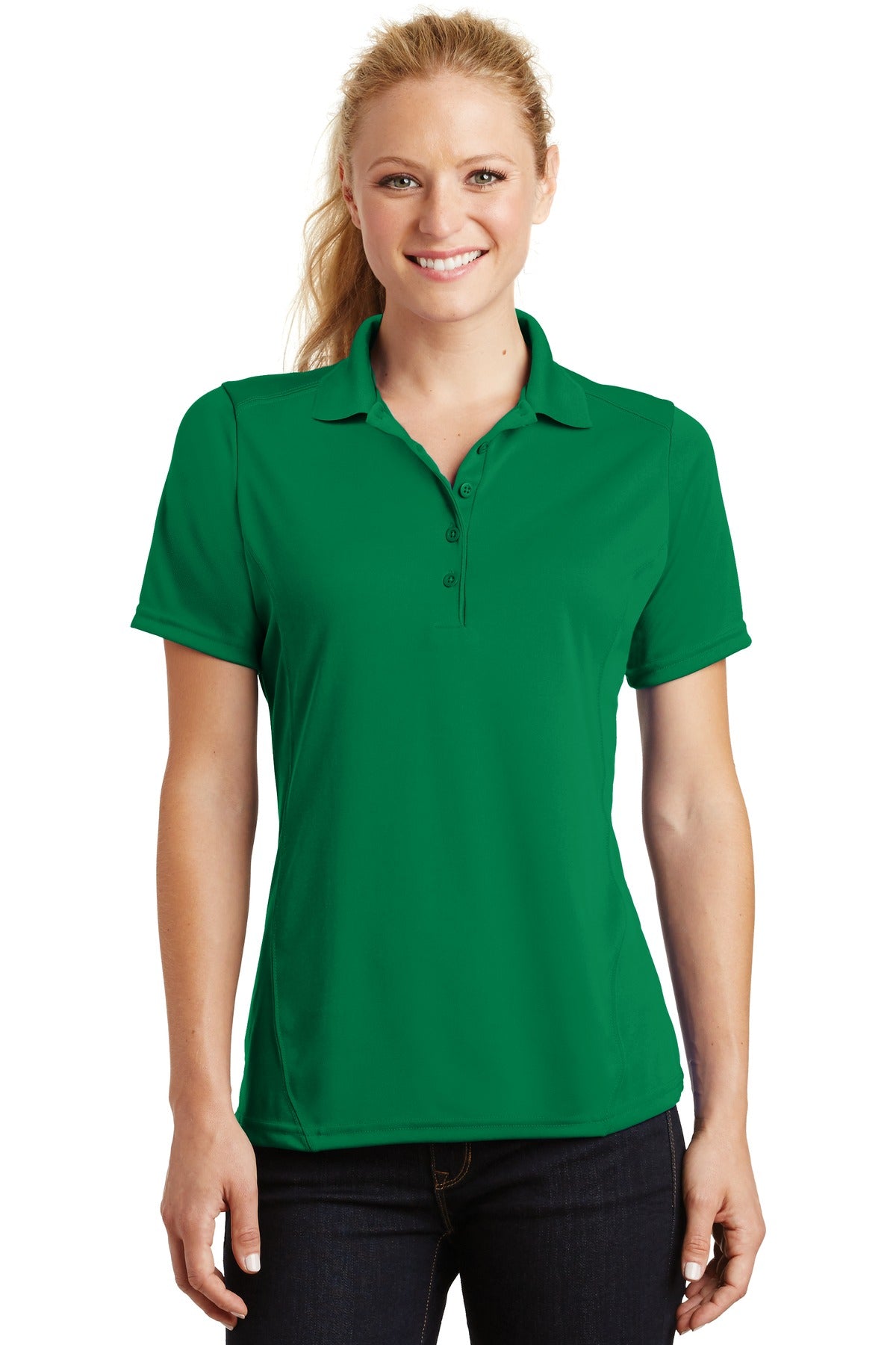 Sport-Tek- Sport-Tek® Women's Dry Zone® Raglan Accent Polo. L475-Medtech- 3