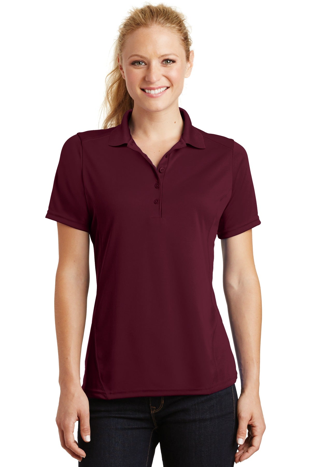 Sport-Tek- Sport-Tek® Women's Dry Zone® Raglan Accent Polo. L475-Medtech- 4