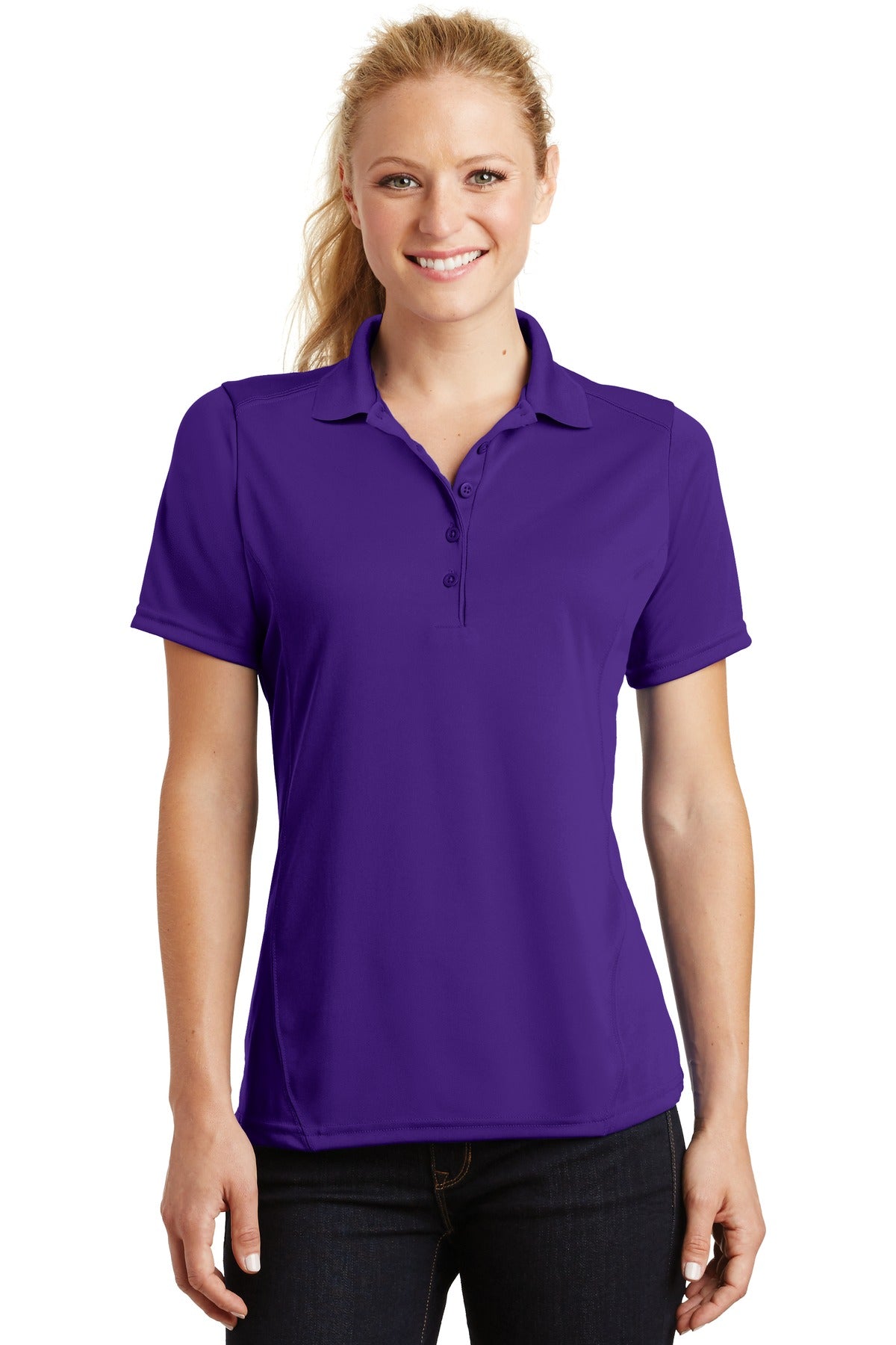 Sport-Tek- Sport-Tek® Women's Dry Zone® Raglan Accent Polo. L475-Medtech- 5