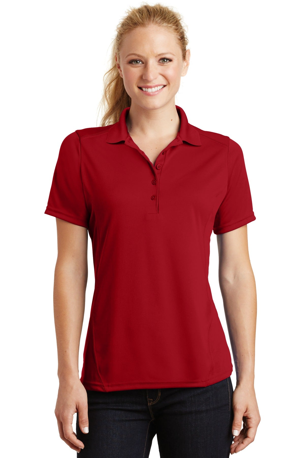 Sport-Tek- Sport-Tek® Women's Dry Zone® Raglan Accent Polo. L475-Medtech- 7