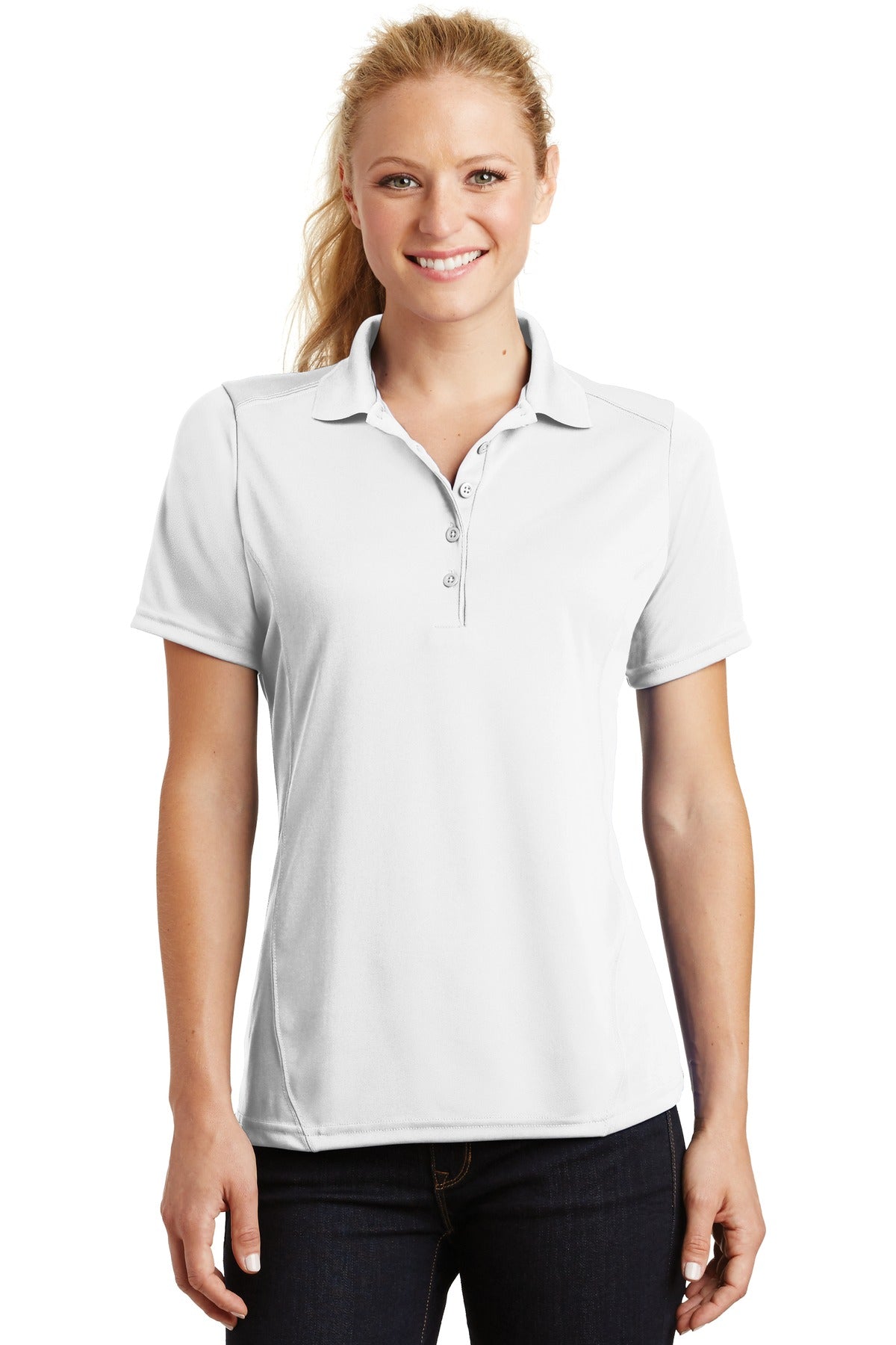 Sport-Tek- Sport-Tek® Women's Dry Zone® Raglan Accent Polo. L475-Medtech- 9