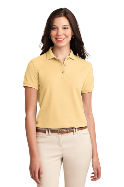 Port Authority- Port Authority® Women's Silk Touch™ Polo. L500 1/2-Medtech- 1