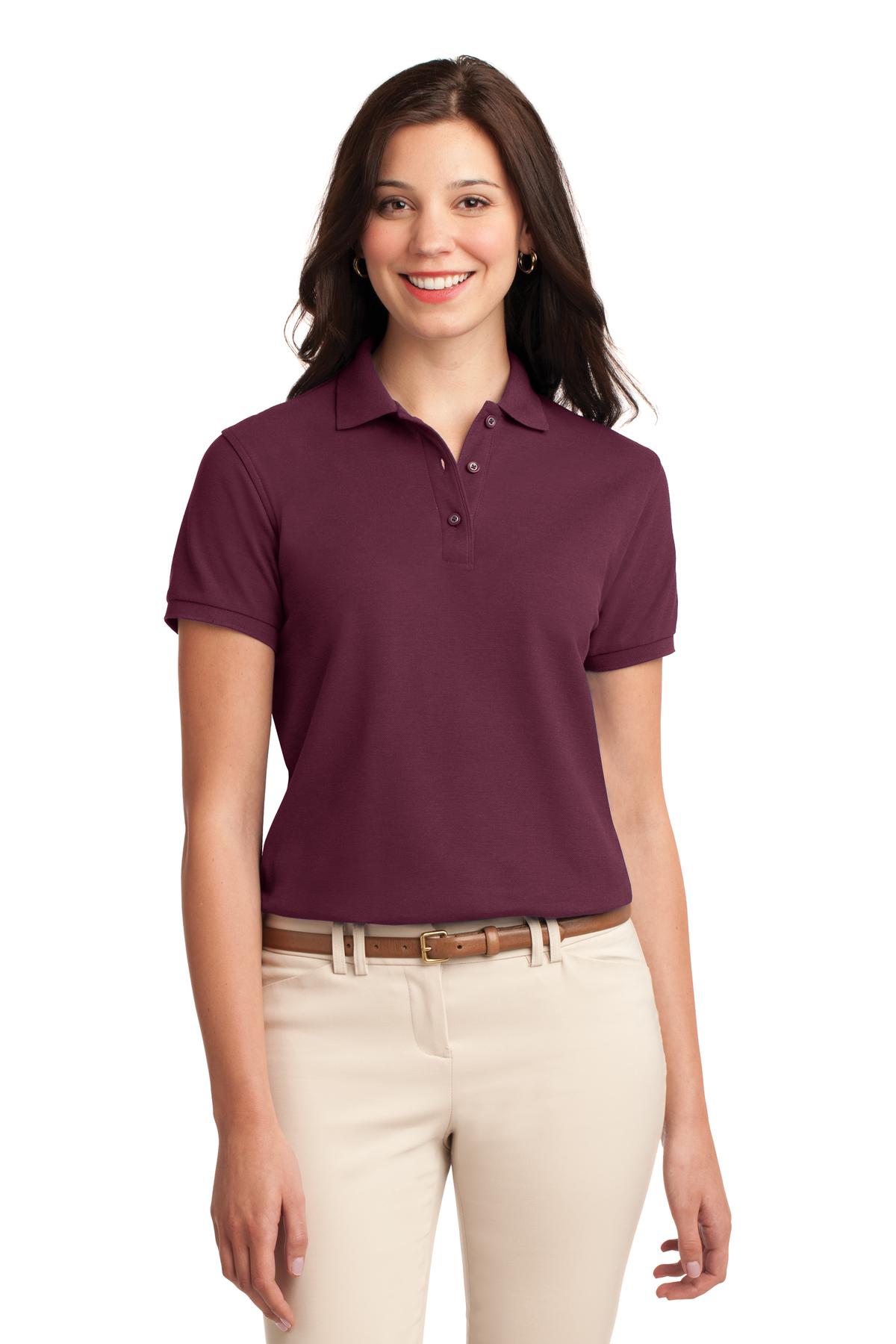 Port Authority- Port Authority® Women's Silk Touch™ Polo. L500 1/2-Medtech- 4