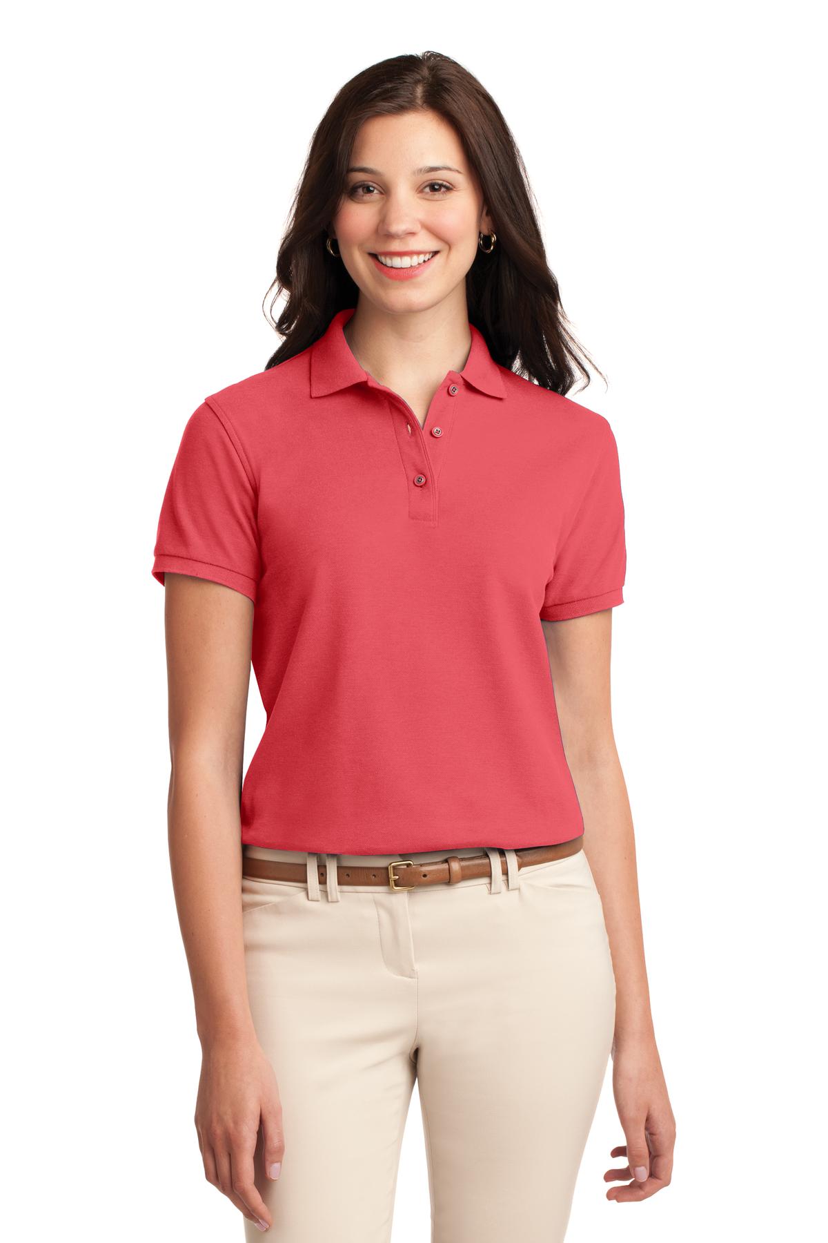 Port Authority- Port Authority® Women's Silk Touch™ Polo. L500 1/2-Medtech- 12